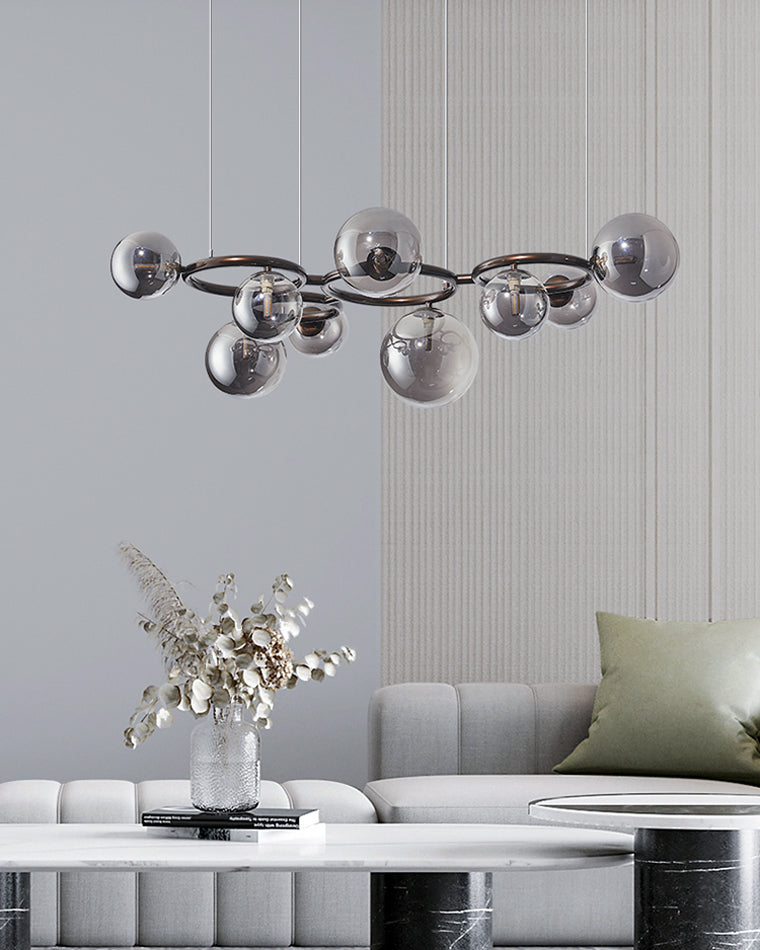 WOMO Colored Glass Ball Chandelier-WM2253