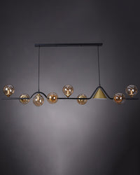 WOMO Linear Glass Globe Chandelier-WM2257