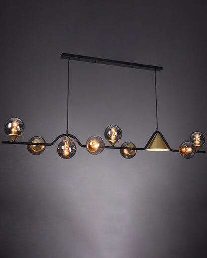 WOMO Linear Glass Globe Chandelier-WM2257