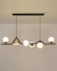 WOMO Linear Glass Globe Chandelier-WM2257