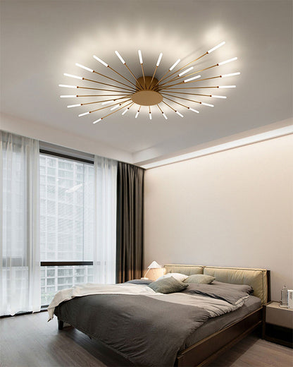 WOMO Firework Starburst Flush Mount Ceiling Light-WM1000