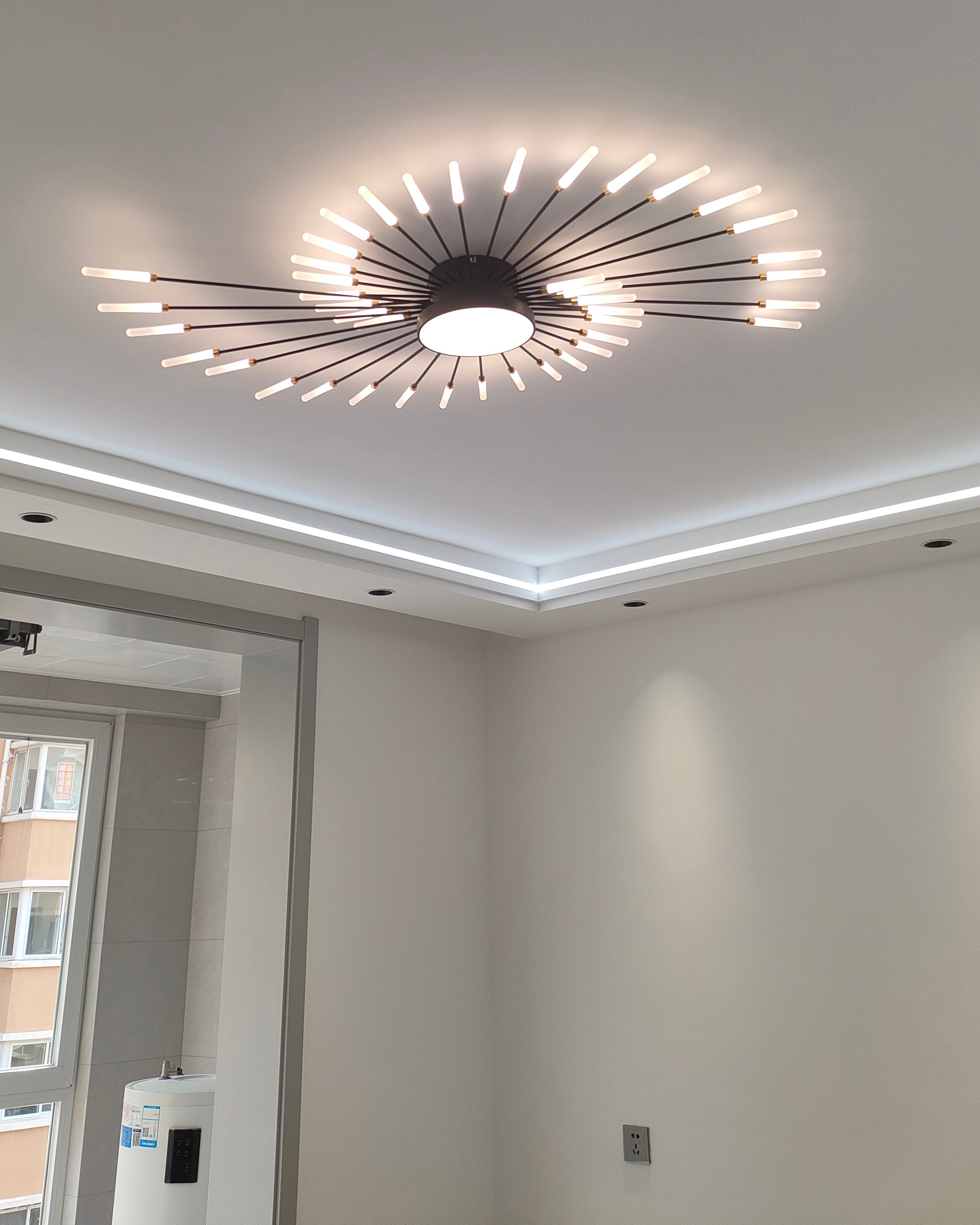 WOMO Firework Sunburst Flush Mount Ceiling Light-WM1001