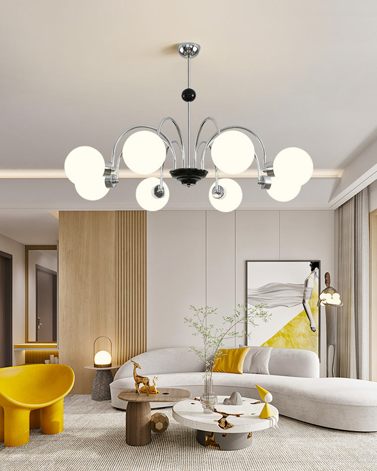 WOMO Frosted Glass Globe Chandelier-WM2304