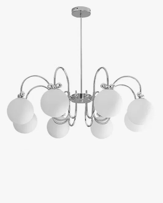 WOMO Frosted Glass Globe Chandelier-WM2305