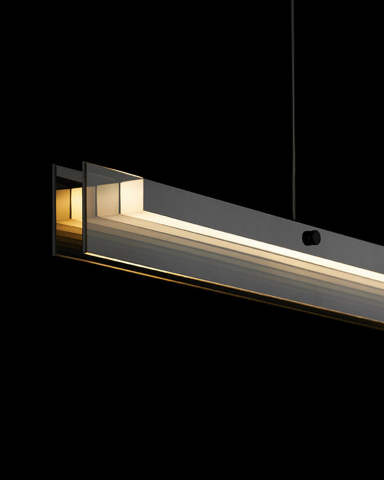 WOMO Black Glass Linear Pendant-WM2309