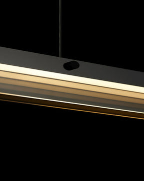 WOMO Black Glass Linear Pendant-WM2309