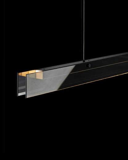 WOMO Black Glass Linear Pendant-WM2309