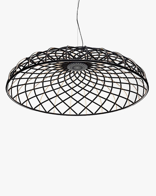 WOMO Rattan Dome Pendant Light-WM2315