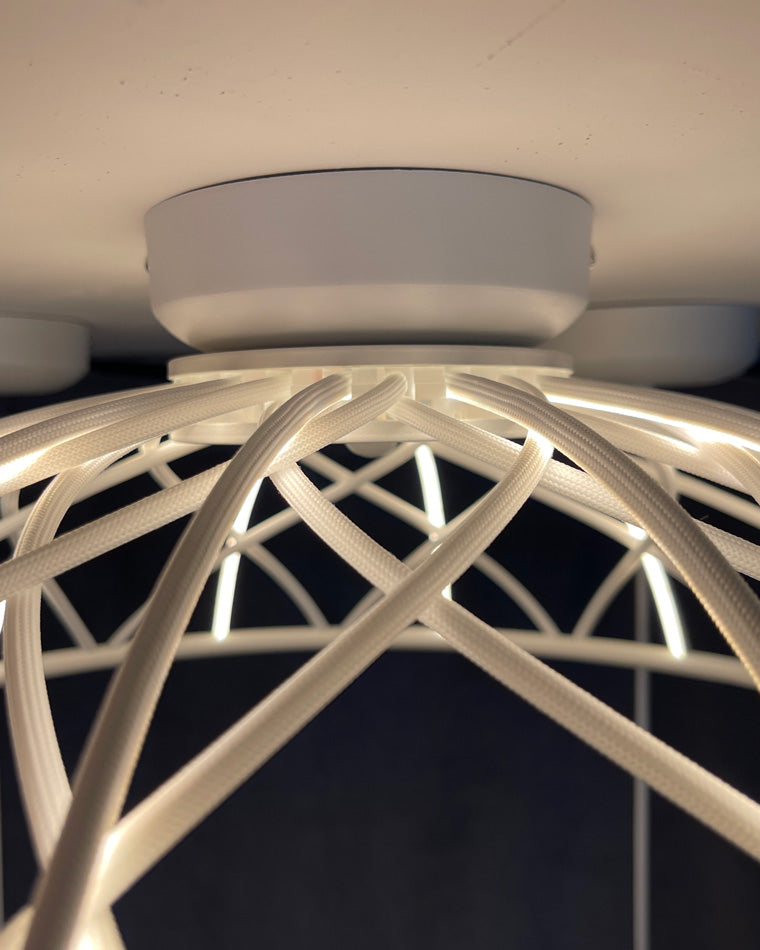 WOMO Rattan Dome Pendant Light-WM2315