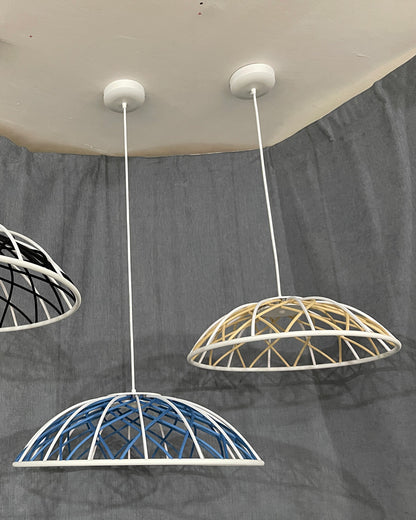 WOMO Rattan Dome Pendant Light-WM2315