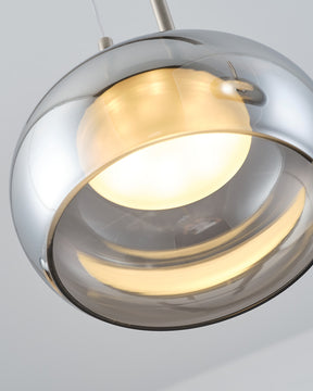 WOMO Round Smoked Glass Pendant Light-WM2322