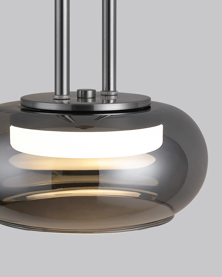 WOMO Round Smoked Glass Pendant Light-WM2322