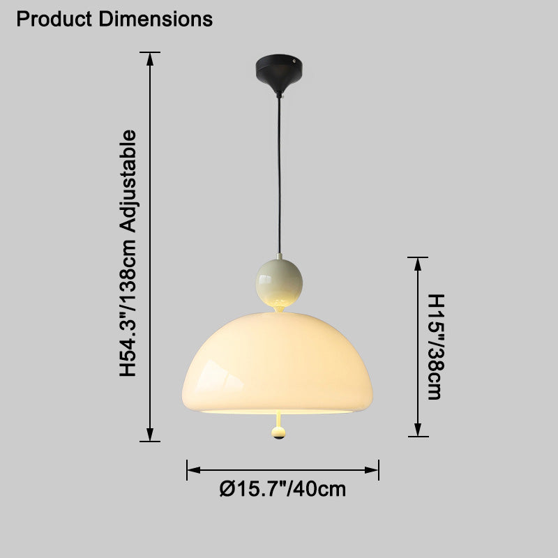 WOMO Glass Dome Pendant Light-WM2323