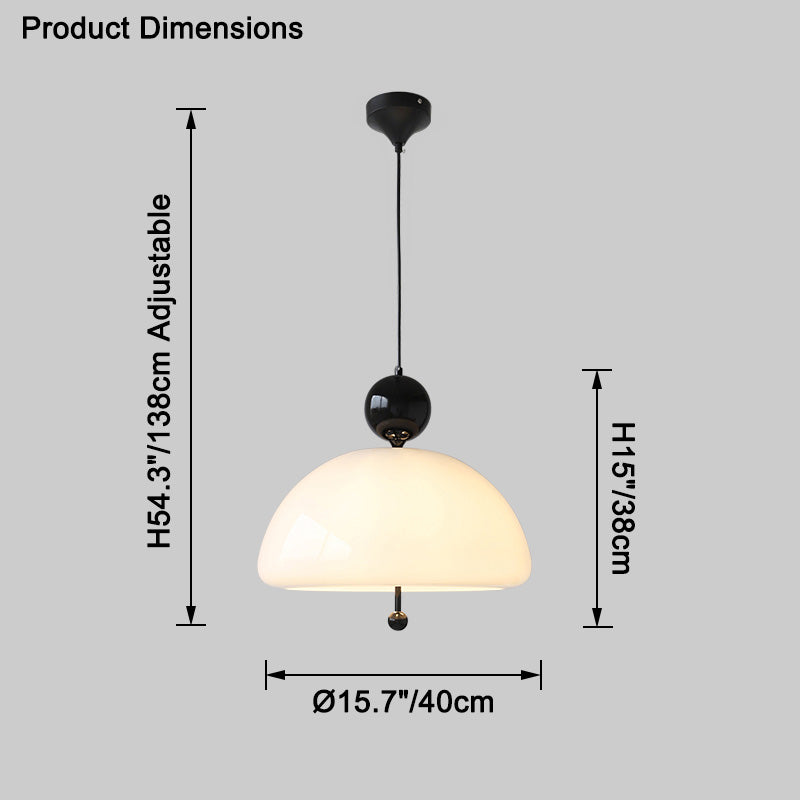 WOMO Glass Dome Pendant Light-WM2323