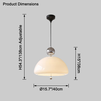 WOMO Glass Dome Pendant Light-WM2323