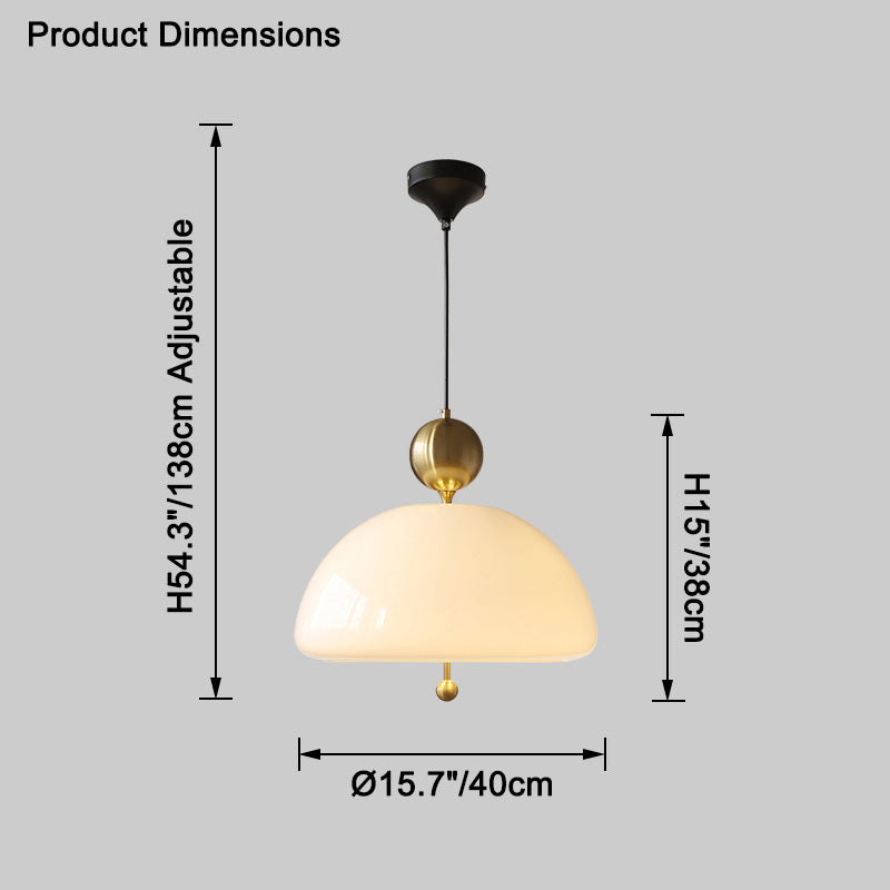 WOMO Glass Dome Pendant Light-WM2323