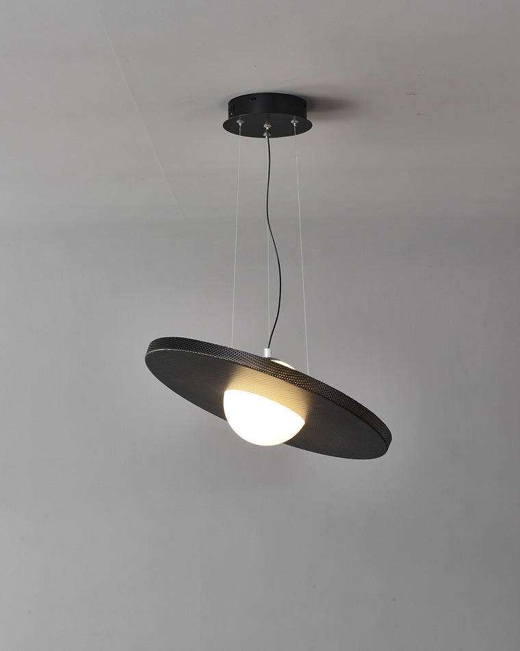 WOMO Black Disc Pendant Light-WM2324