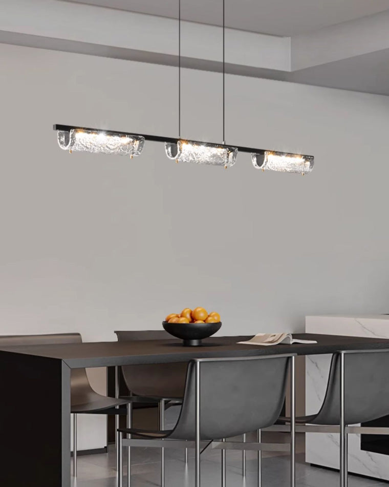 WOMO Black Linear Pendant Light-WM2331