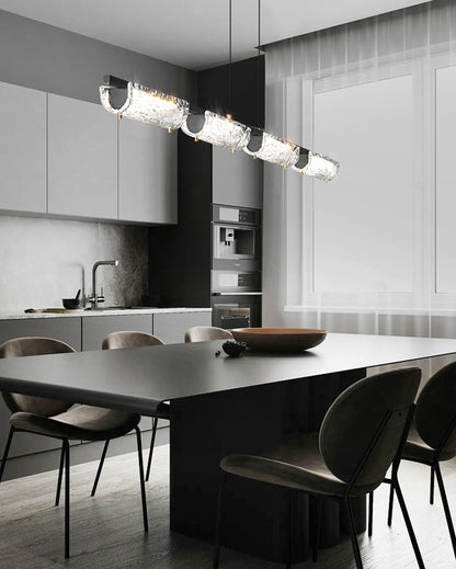 WOMO Black Linear Pendant Light-WM2331