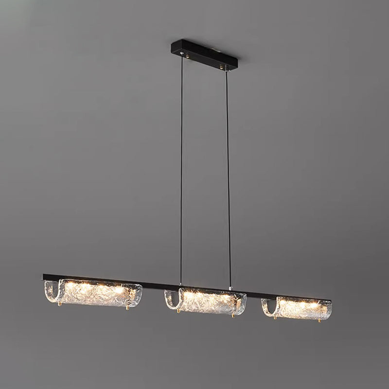 WOMO Black Linear Pendant Light-WM2331