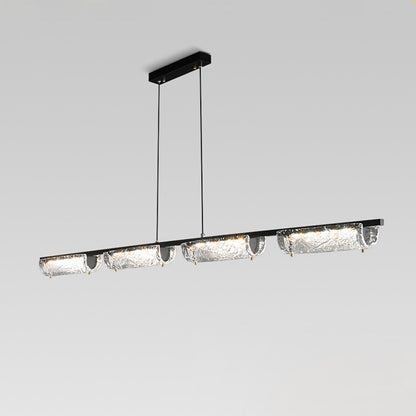 WOMO Black Linear Pendant Light-WM2331