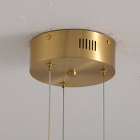 WOMO Enamel Round Brass Chandelier-WM2335