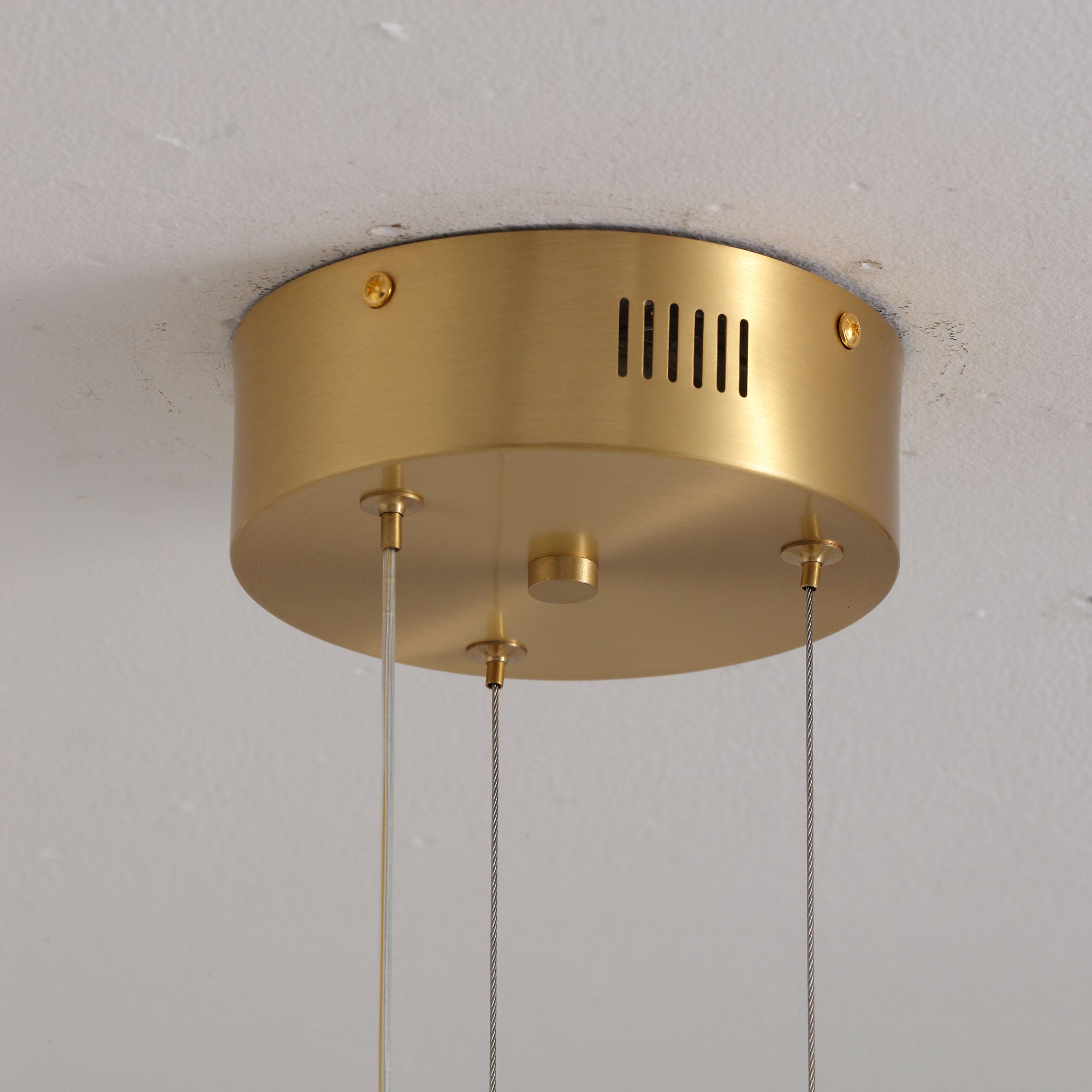 WOMO Enamel Round Brass Chandelier-WM2335