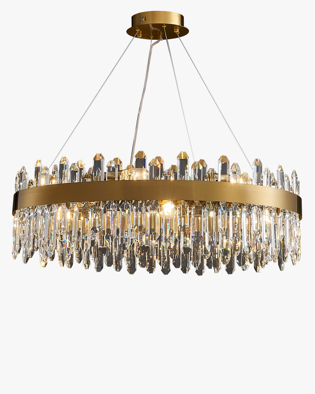 WOMO Gold Crystal Round Chandelier-WM2339a