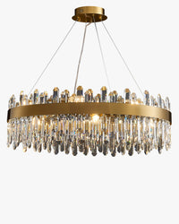 WOMO Gold Crystal Round Chandelier-WM2339a