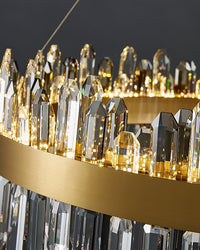 WOMO Gold Crystal Round Chandelier-WM2339a