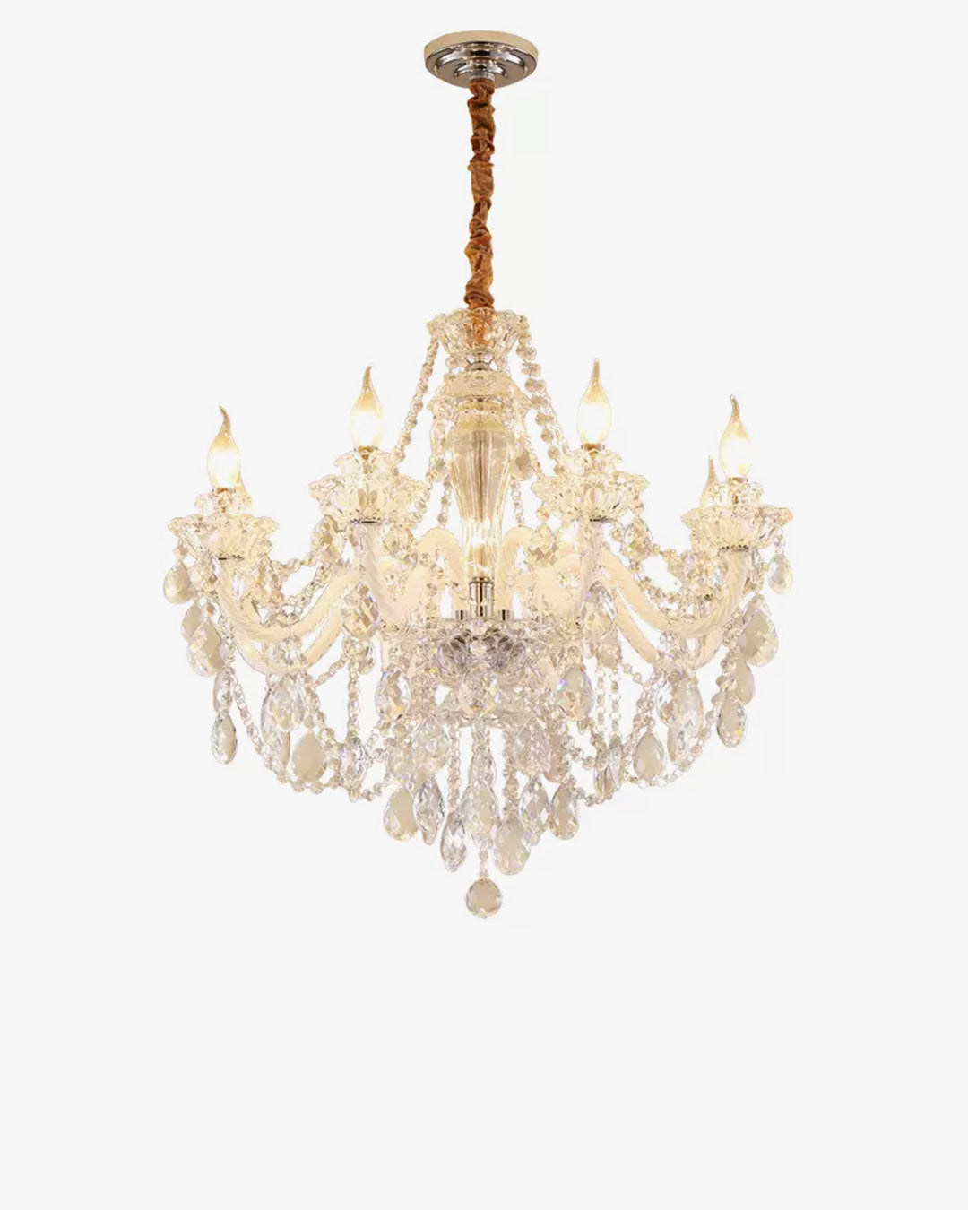 WOMO Victorian Crystal Prism Chandelier-WM2340