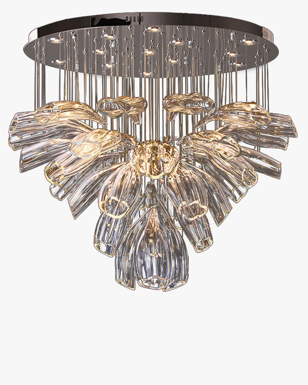 WOMO Flower Glass Foyer Chandelier-WM2341