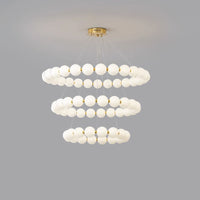 WOMO Pearl Necklace Round Chandelier-WM2344