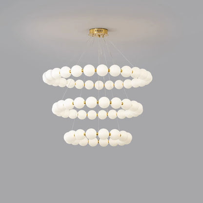 WOMO Pearl Necklace Round Chandelier-WM2344