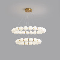 WOMO Pearl Necklace Round Chandelier-WM2344