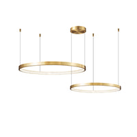 WOMO Tiered Circular Led Brass Chandelier-WM2345