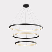 WOMO Tiered Circular Led Brass Chandelier-WM2347