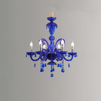 WOMO Victorian Blue Crystal Chandelier-WM2348