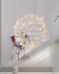 WOMO Dandelion Globe Crystal Chandelier-WM2352