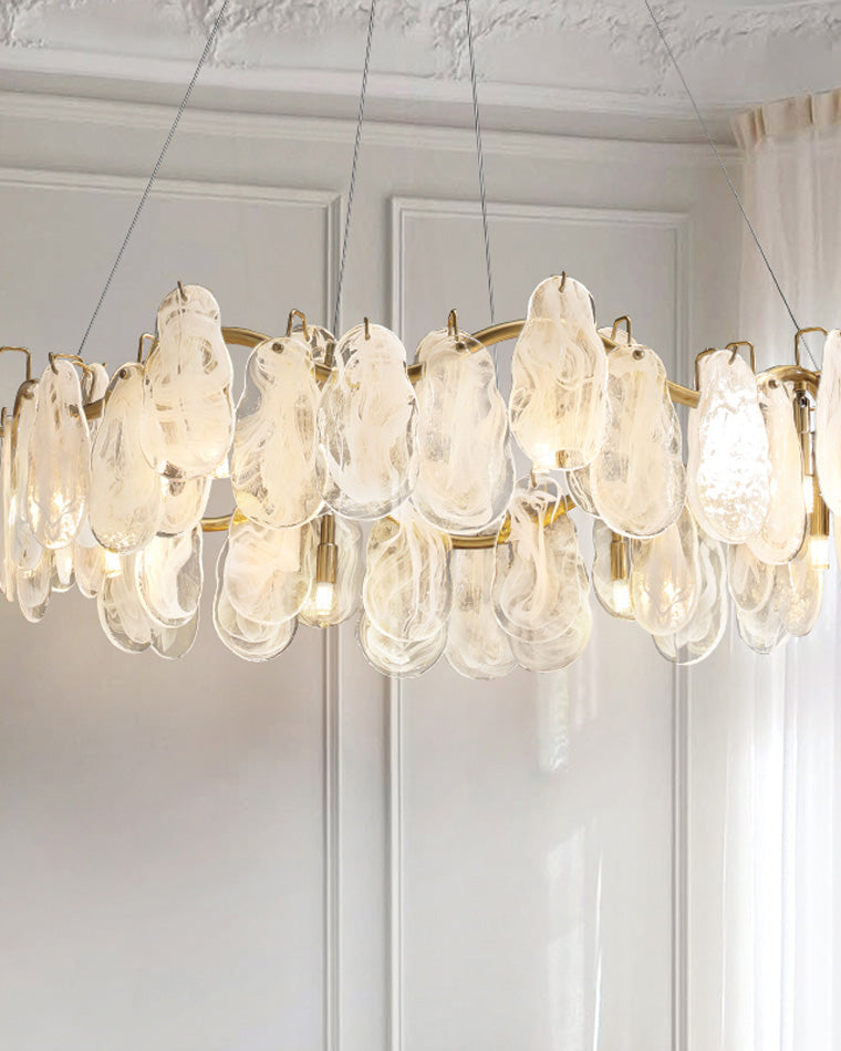 WOMO Cloud Glass Round Chandelier-WM2353