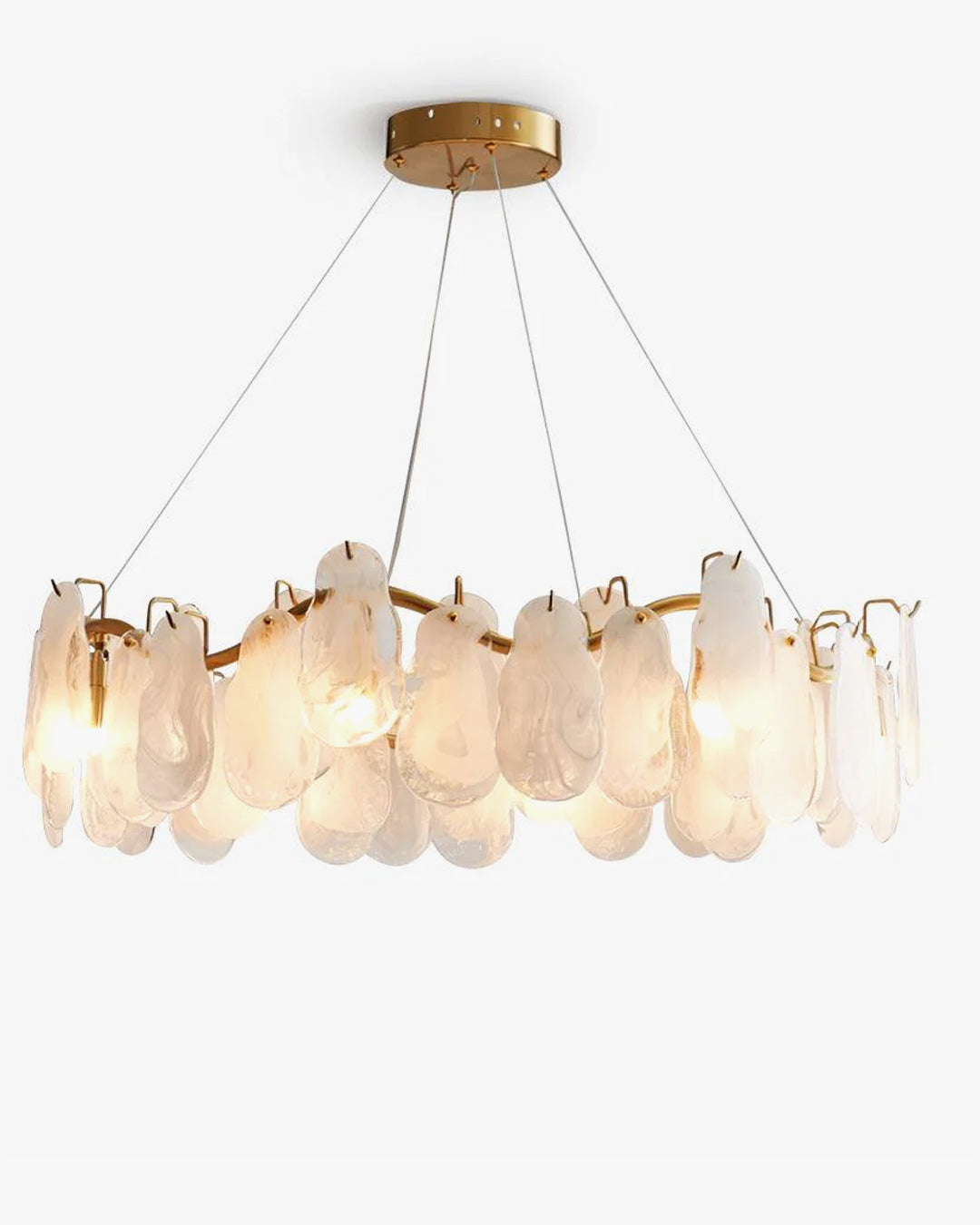 WOMO Cloud Glass Round Chandelier-WM2353