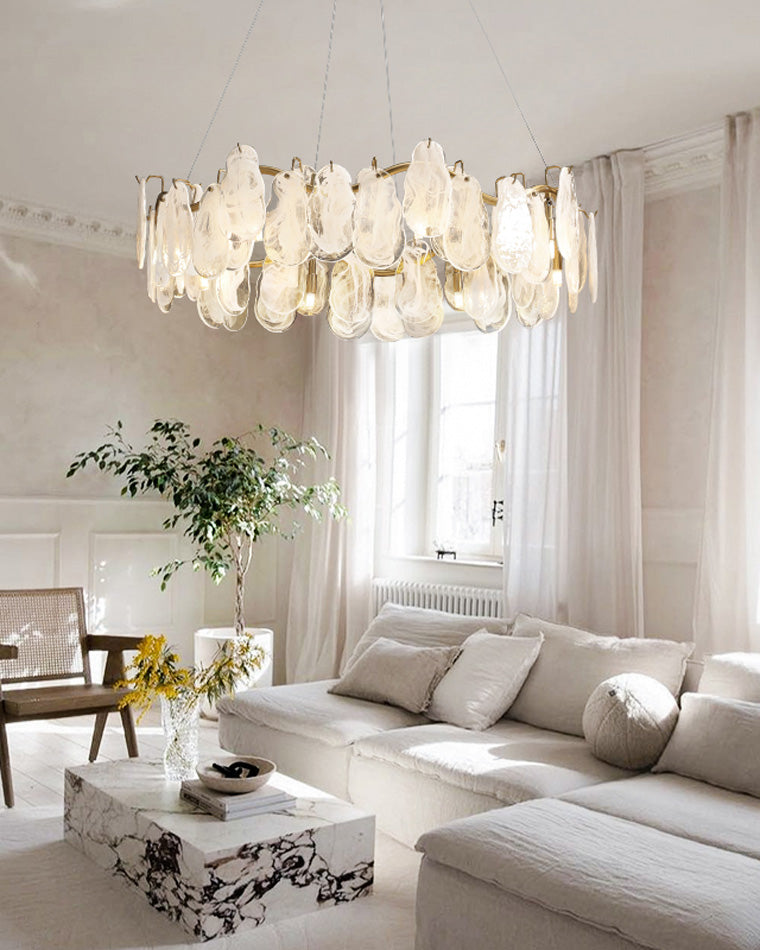 WOMO Cloud Glass Round Chandelier-WM2353