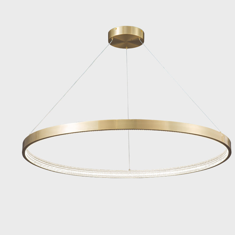 WOMO Circular Led Brass Chandelier-WM2357