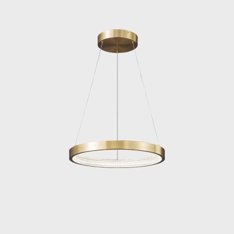 WOMO Circular Led Brass Chandelier-WM2357