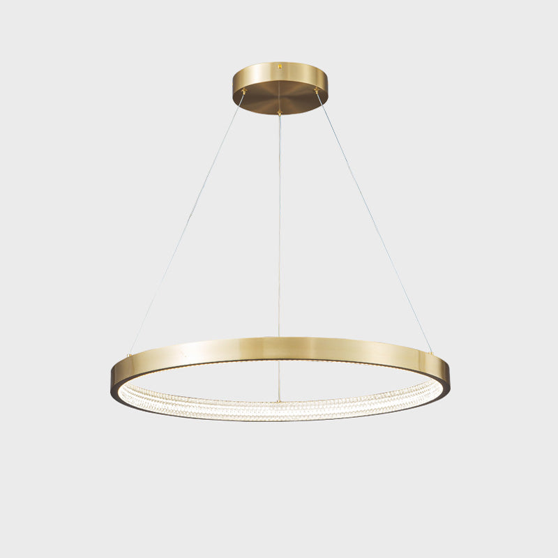 WOMO Circular Led Brass Chandelier-WM2357