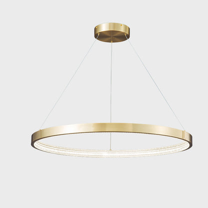 WOMO Circular Led Brass Chandelier-WM2357