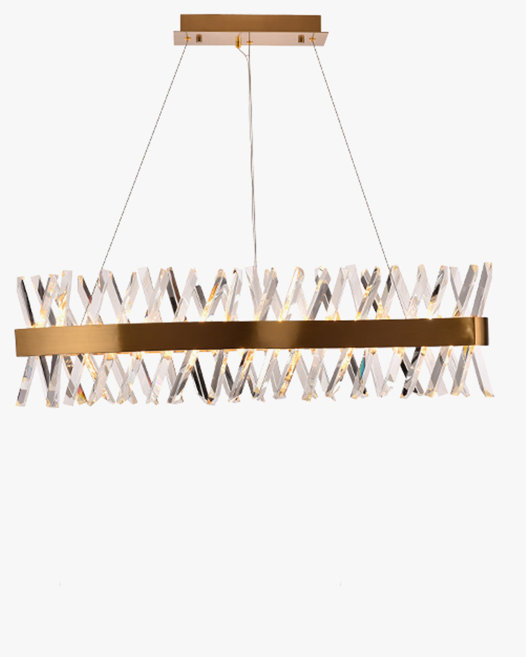 WOMO Crystal Prism Linear Chandelier-WM2360