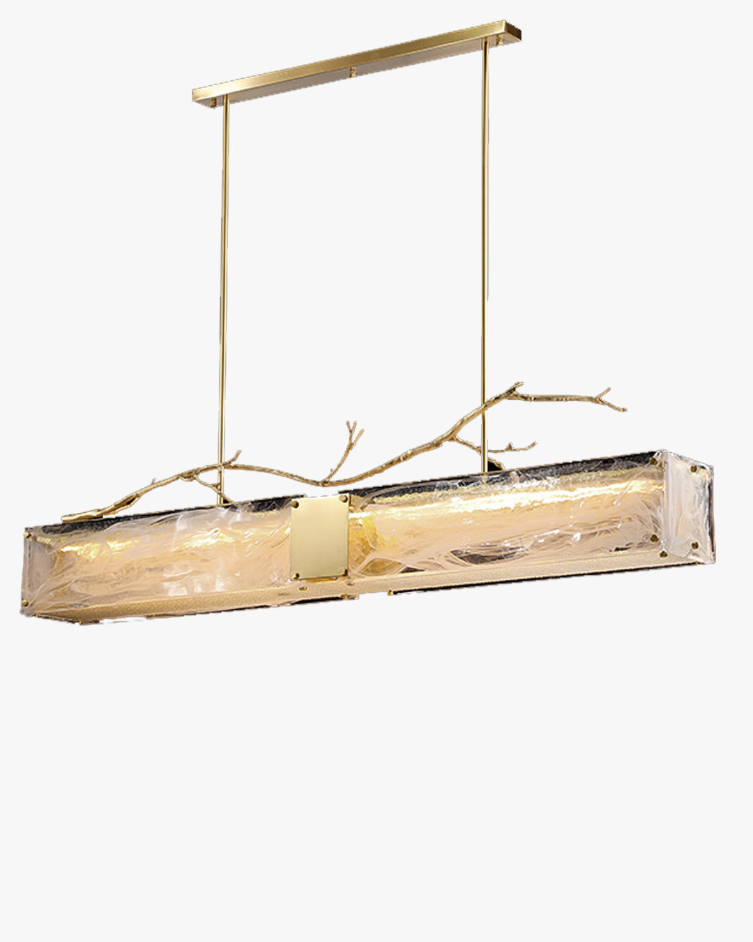 WOMO Rectangular Glass Chandelier-WM2364