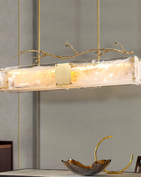 WOMO Rectangular Glass Chandelier-WM2364