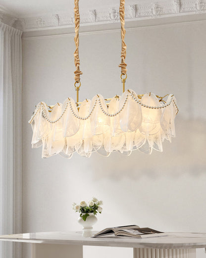 WOMO French Linear Glass Chandelier-WM2366